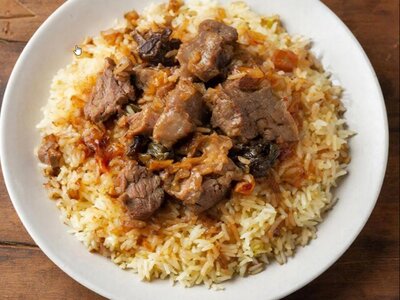 Плов по-узбекски с говядиной