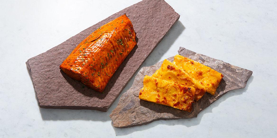 Филе лосося с картофельным гратеном XL