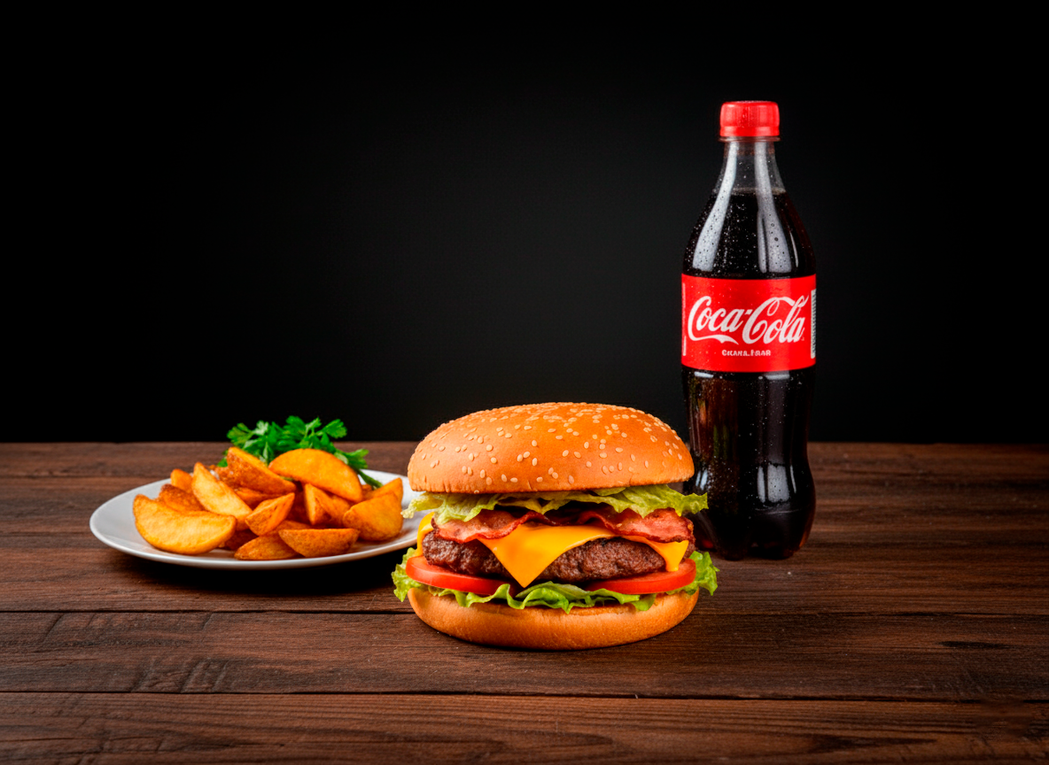 Комбо с бургером