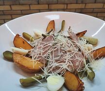 Салат с бужениной
