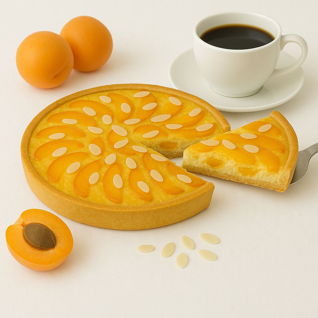 С абрикосами и творогом, средний