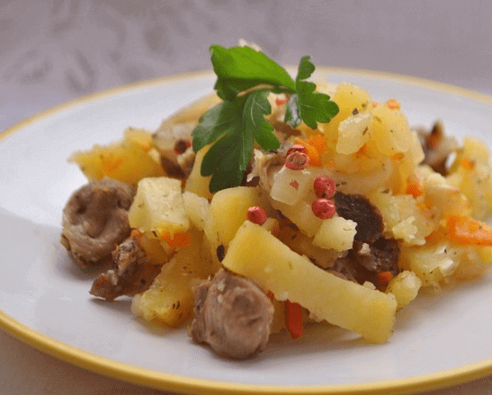 Желудочки с картофелем