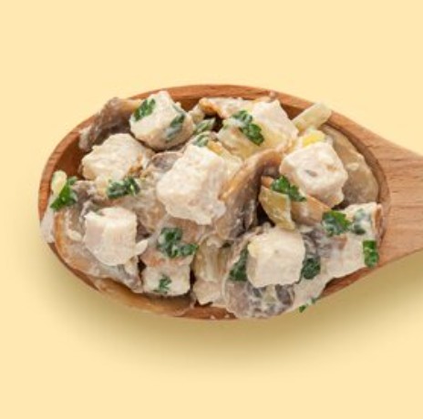 Цыпленок с жареными грибами