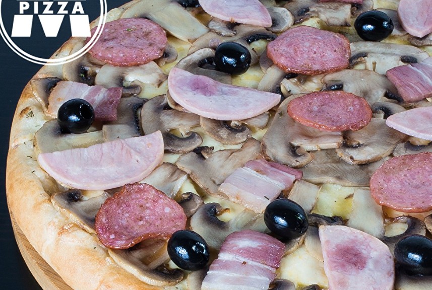 МПицца С МЯСОМ И ГРИБАМИ (Голливуд) 38см