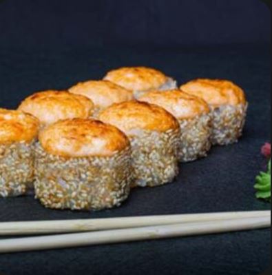 Запеченный ролл Четыре сыра