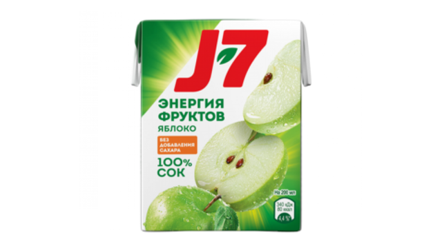 Сок J7 яблочный 0,2 л