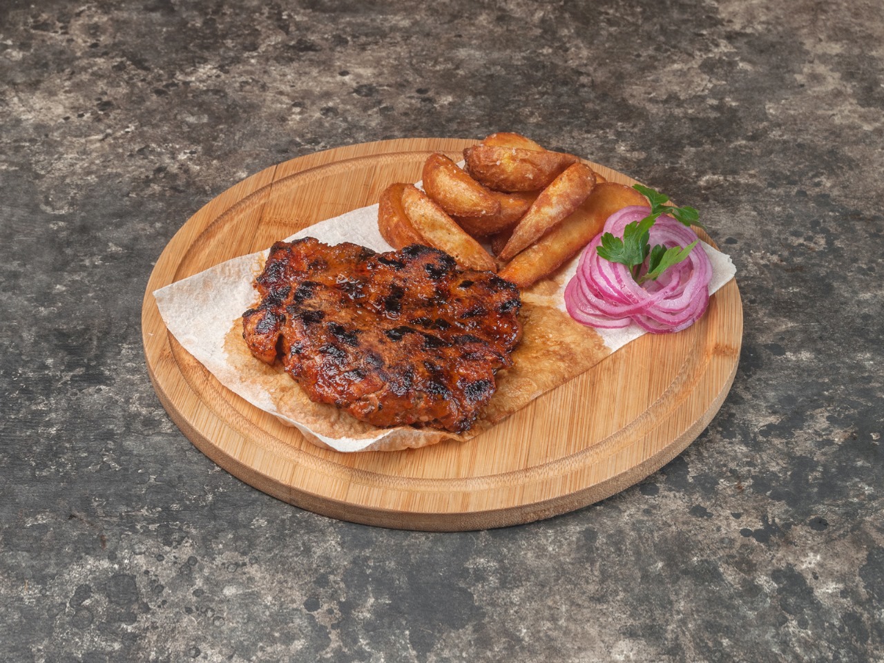 Стейк BBQ из свиной шеи