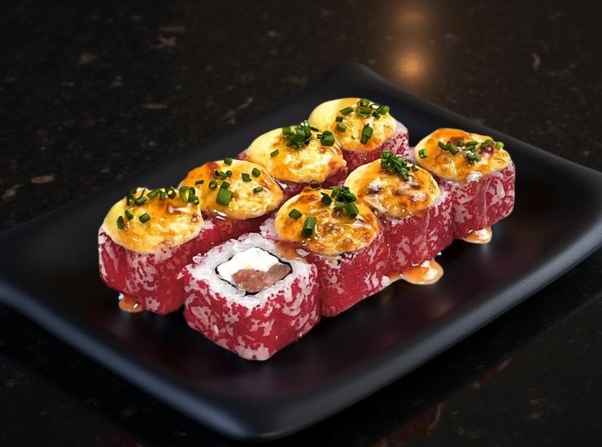 Ролл "Чиз лосось" запечённый