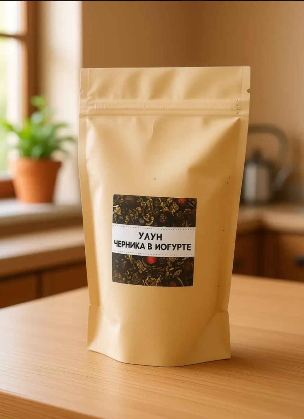 Улун черника в йогурте