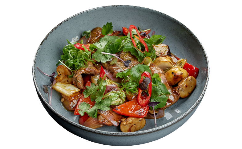 Говядина Wok в перечном соусе