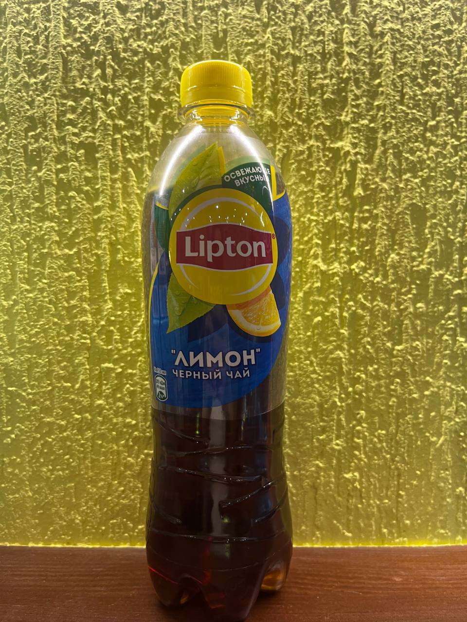 Чай липтон черный лимон 