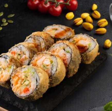 Темпура ролл с тигровыми креветками