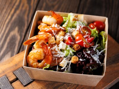 Цезарь с куриными стрипсами