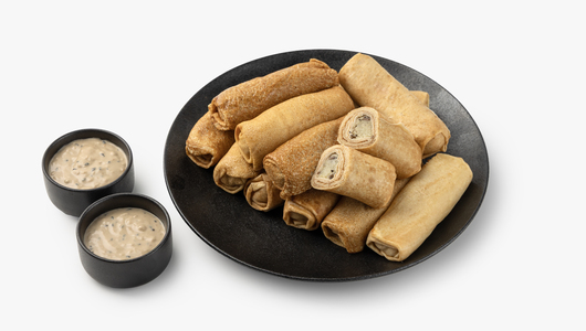 Семейная порция блинчиков постных с картофелем и грибами (12 шт)