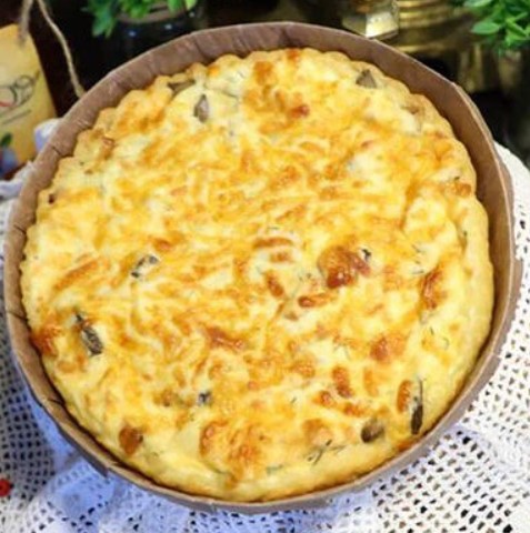 Жюльен с горбушей и сыром 18см