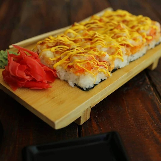 Японская пицца с курицей