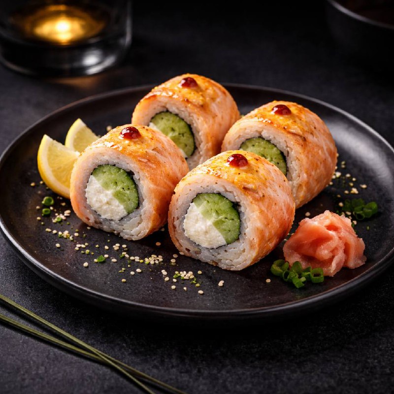 Запеченная Филадельфия 4 кус