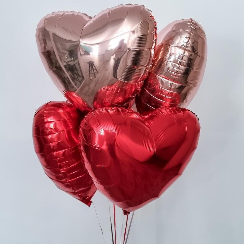 Сет из 5 фол. воздушных Шаров «Сердце»