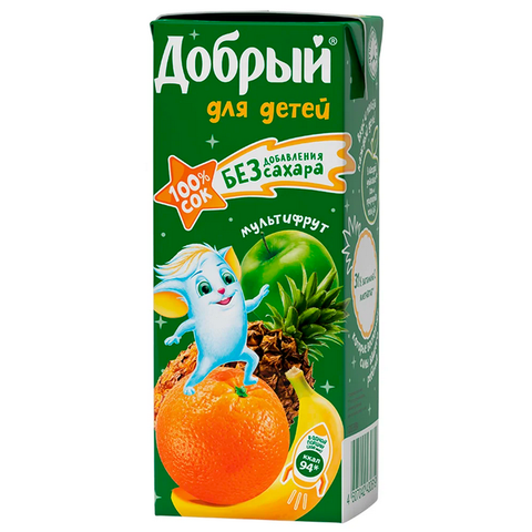 Сок добрый - мультифрут 0.20л