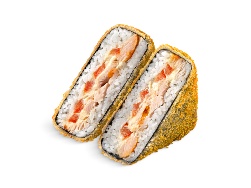 Онигири с курицей темпура