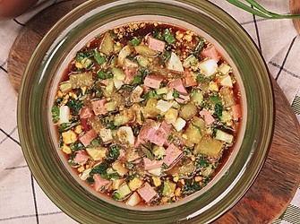 Окрошка на квасе