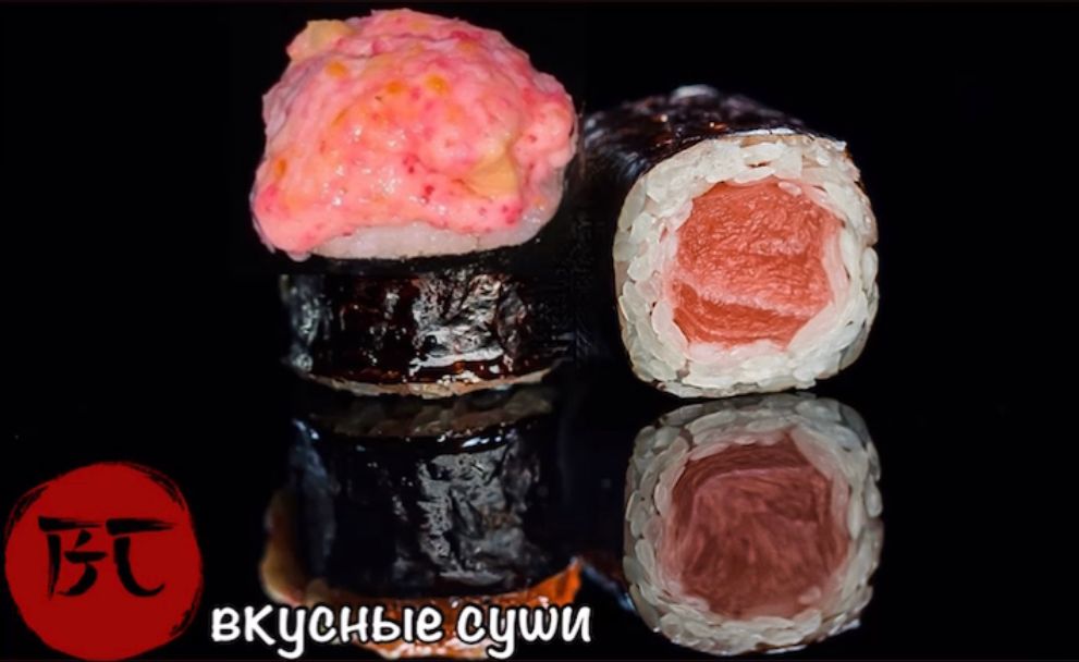 Запеченный ролл с лососем