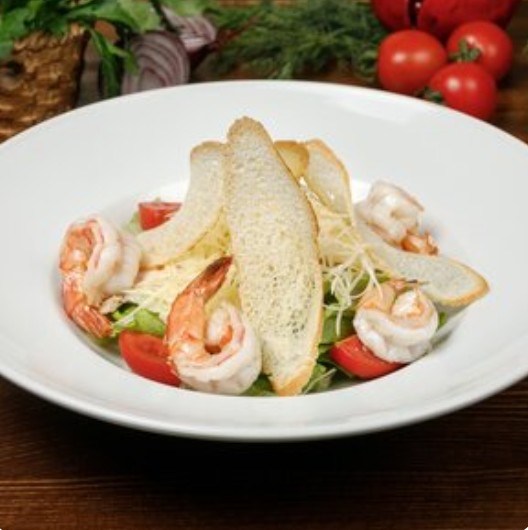 Цезарь с креветками