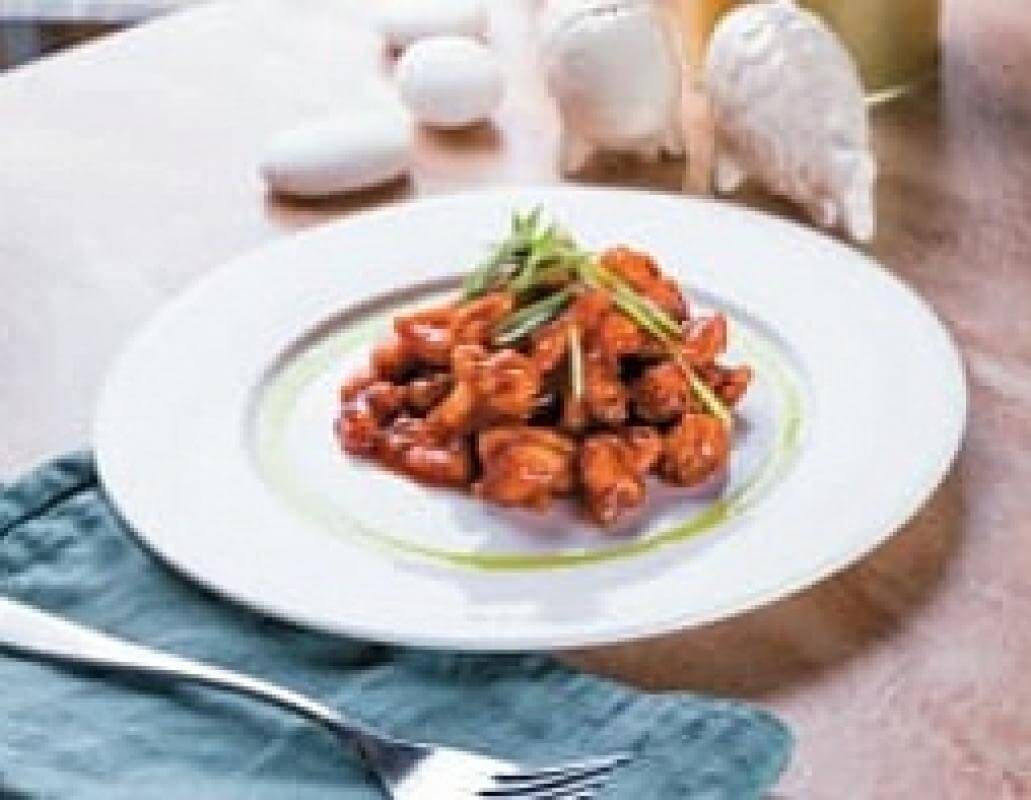 Хрустящая курочка в соусе терияки