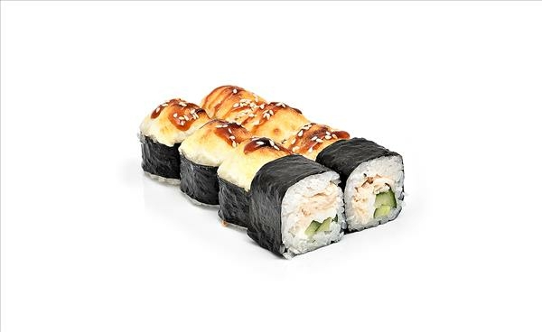 Запечённый с копчёной курицей