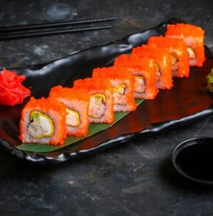 Калифорнийское аббатство чиз со снежным крабом и авокадо