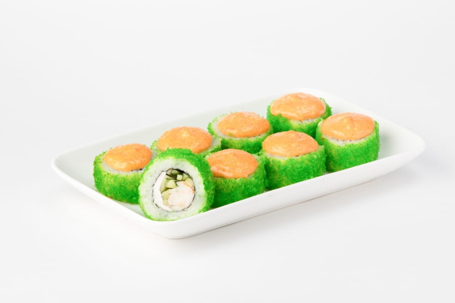 Калифорния с креветкой запеченная