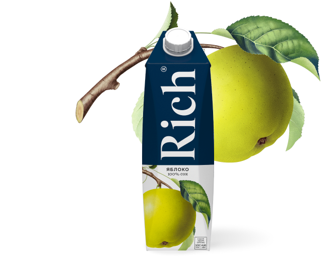 Сок "Rich" яблочный 1 л 