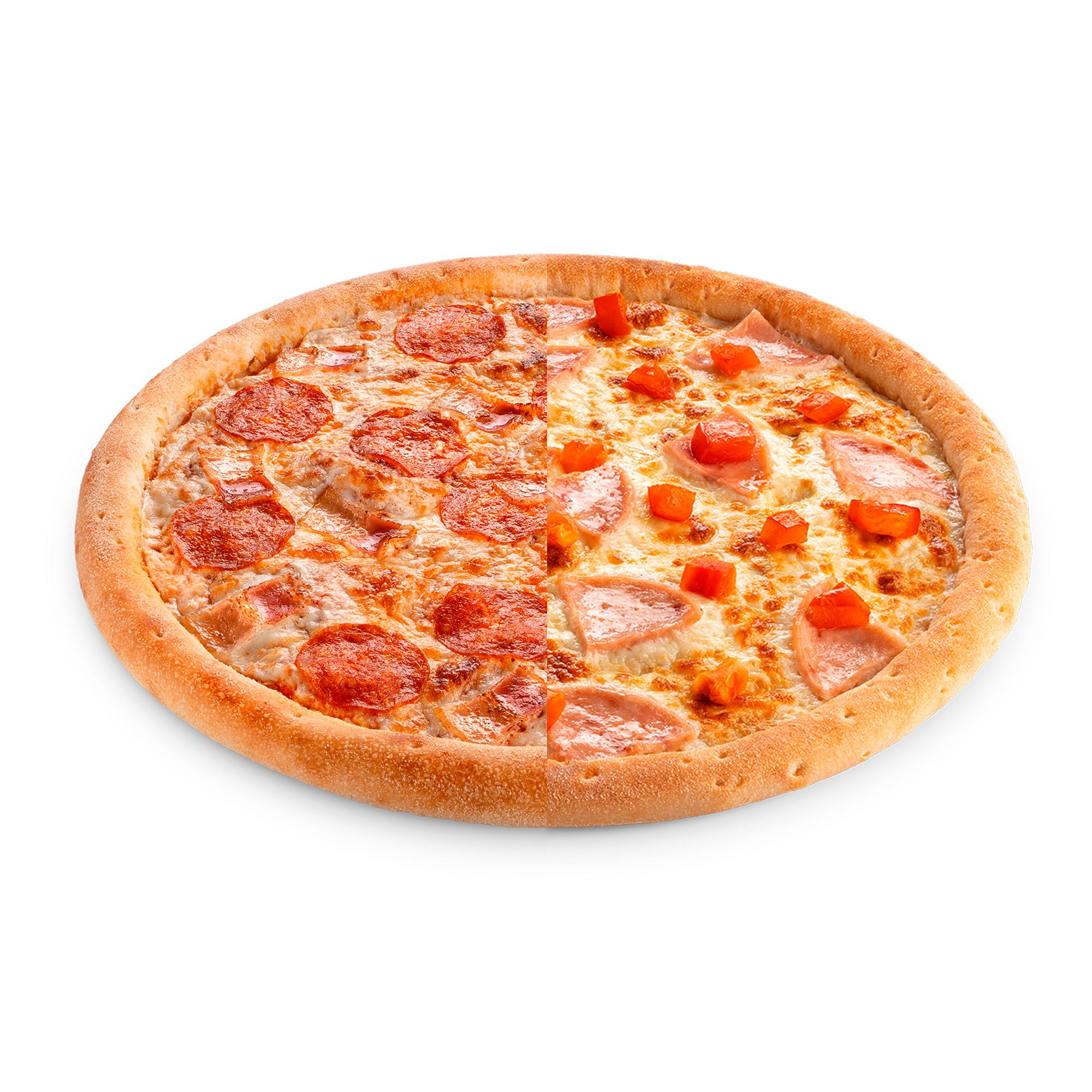 Половинки Пепперони бекон 36+Римская 36