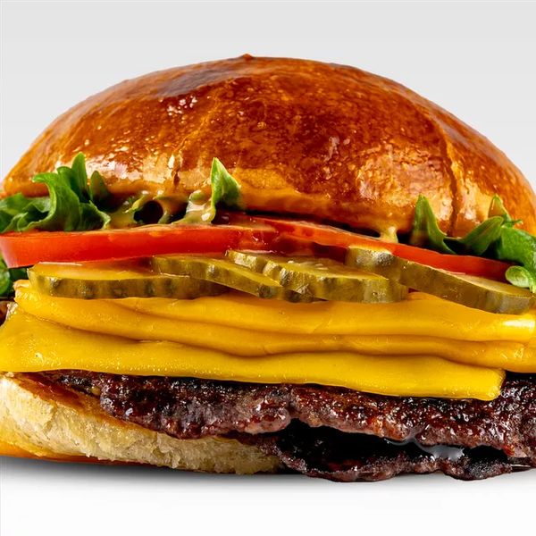 Смеш-бургер с котлетой и сыром