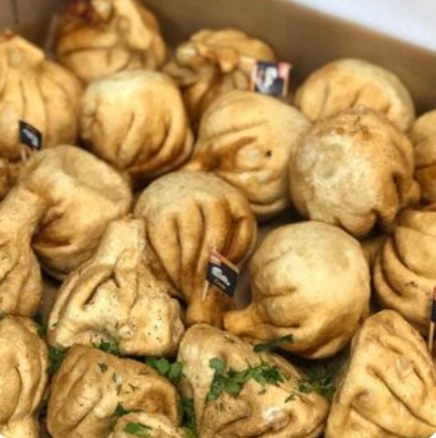 Хинкали баранина жареные