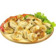 Жареные пельмени