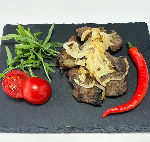 Печень куриная жаренная