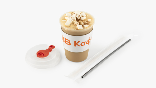 Латте "Имбирный пряник" на безлактозном молоке 300 мл, кафе