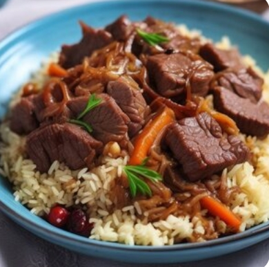Плов с говядиной