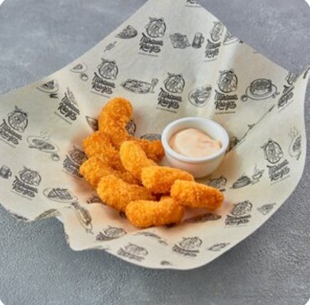 Креветки фри с соусом Сливочный чили