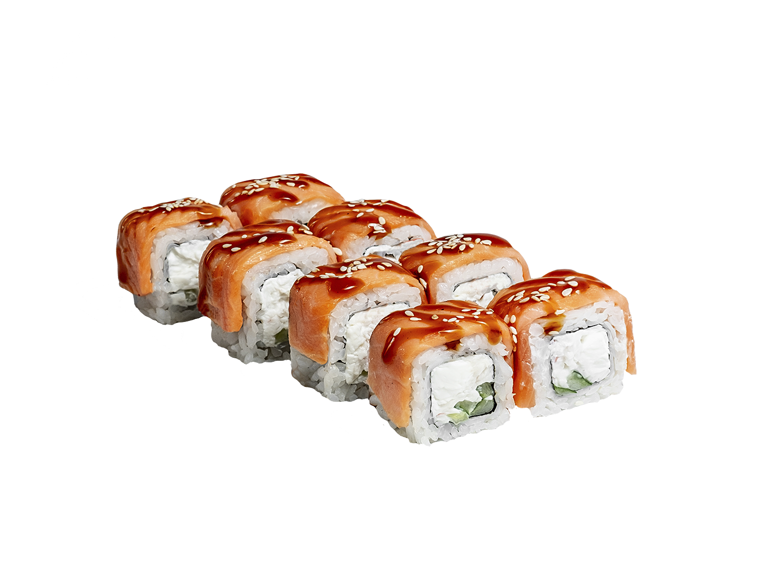 Запеченный лосось и краб