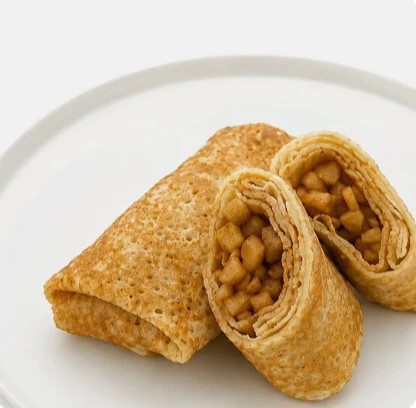 Блинчики с яблоком и корицей