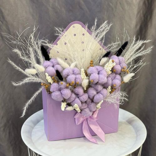 Букет из хлопка в конверте