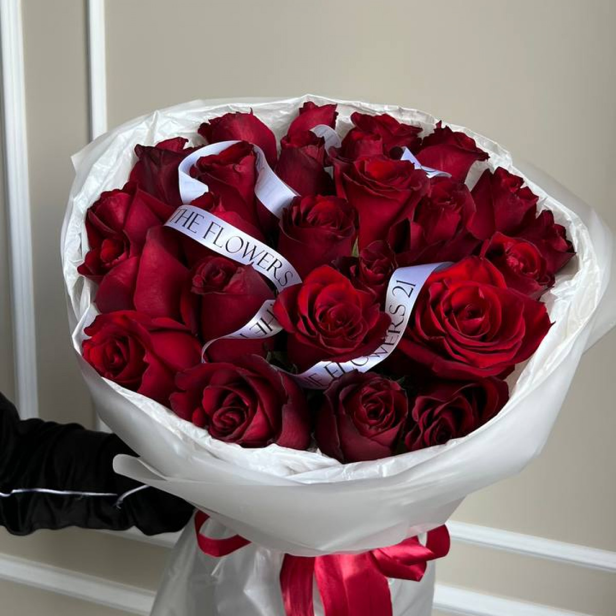 Моно букет из 25 роз 8 (предзаказ)