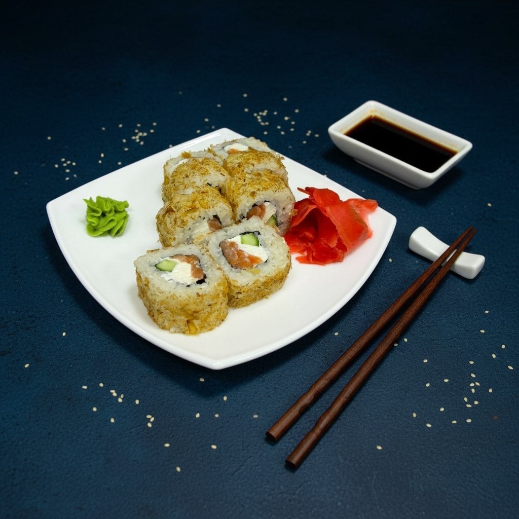 Бонито с копченым лососем