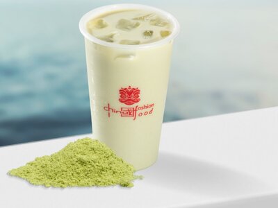 Холодный молочный чай маття