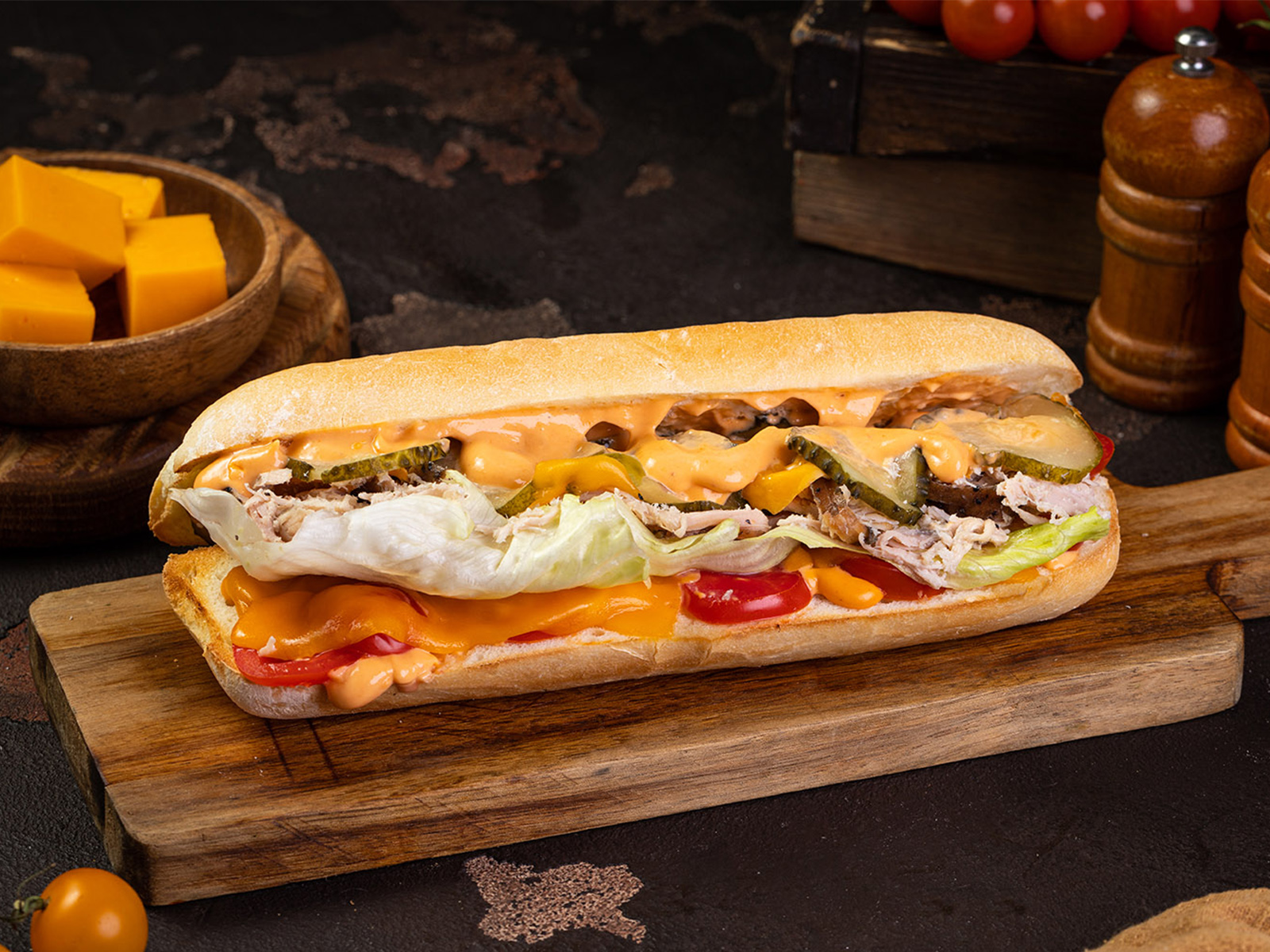 Сэндвич с индейкой BBQ 350 г