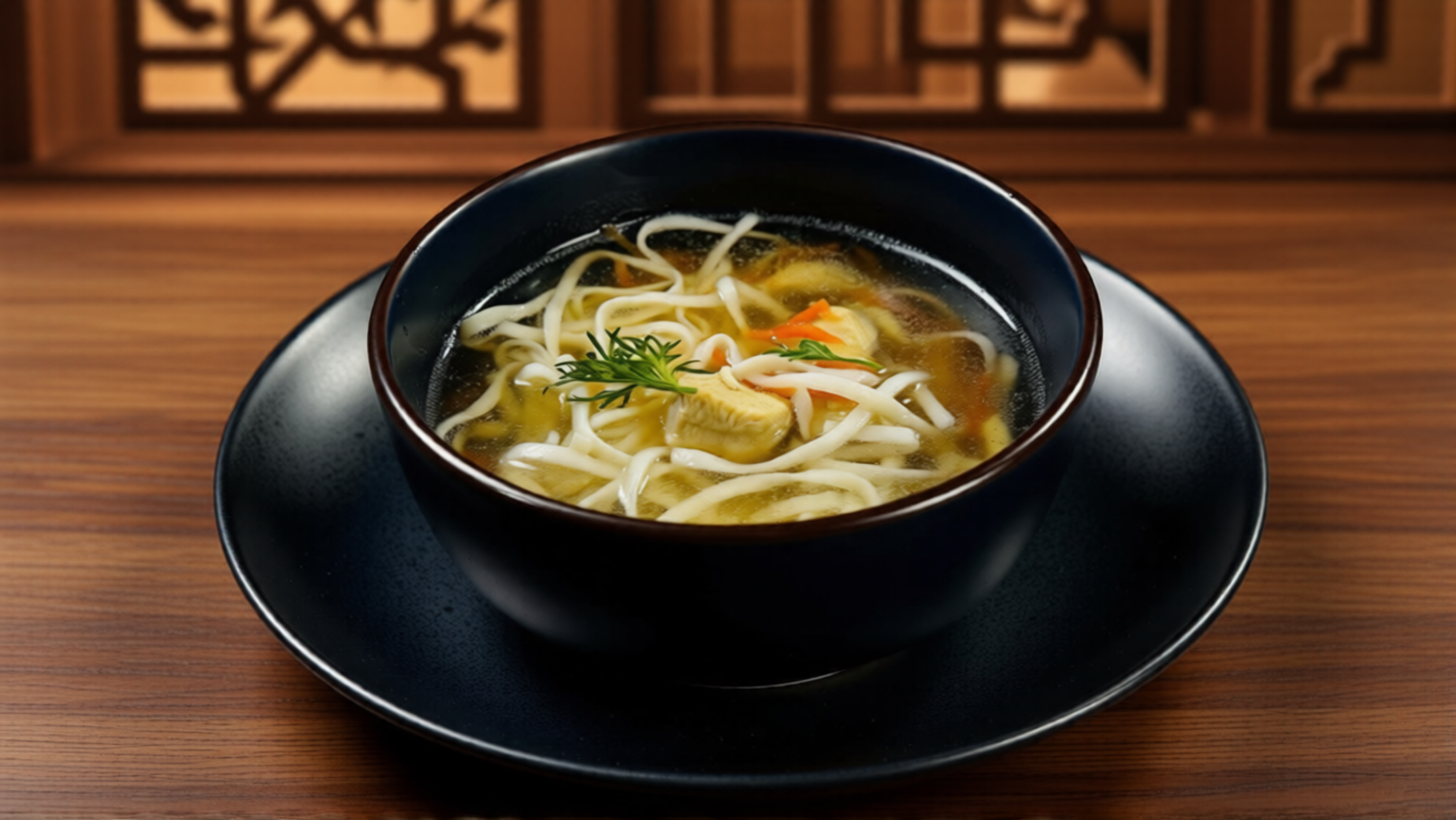 Куринный суп с лапшой