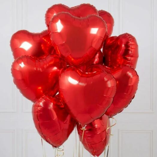 Набор шаров 9 сердец