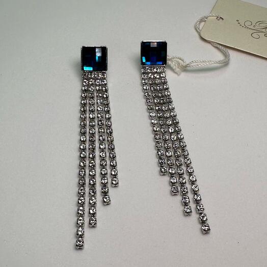 Серьги с кристаллами SWAROVSKI